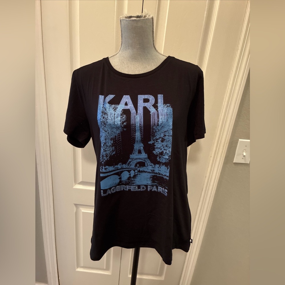 Karl lagerfeld ladies tee size large - Picture 1 of 7